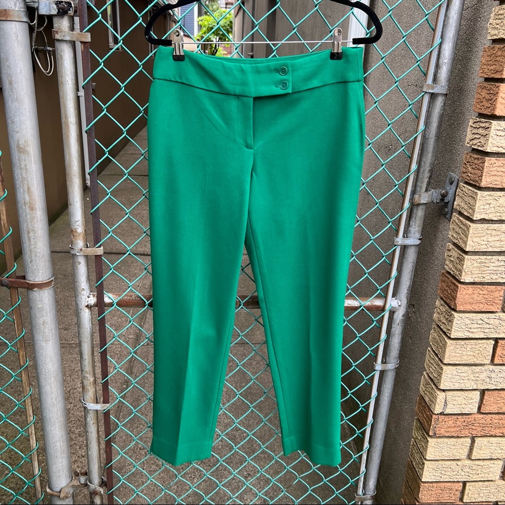 Talbots Green Cropped Pants 6